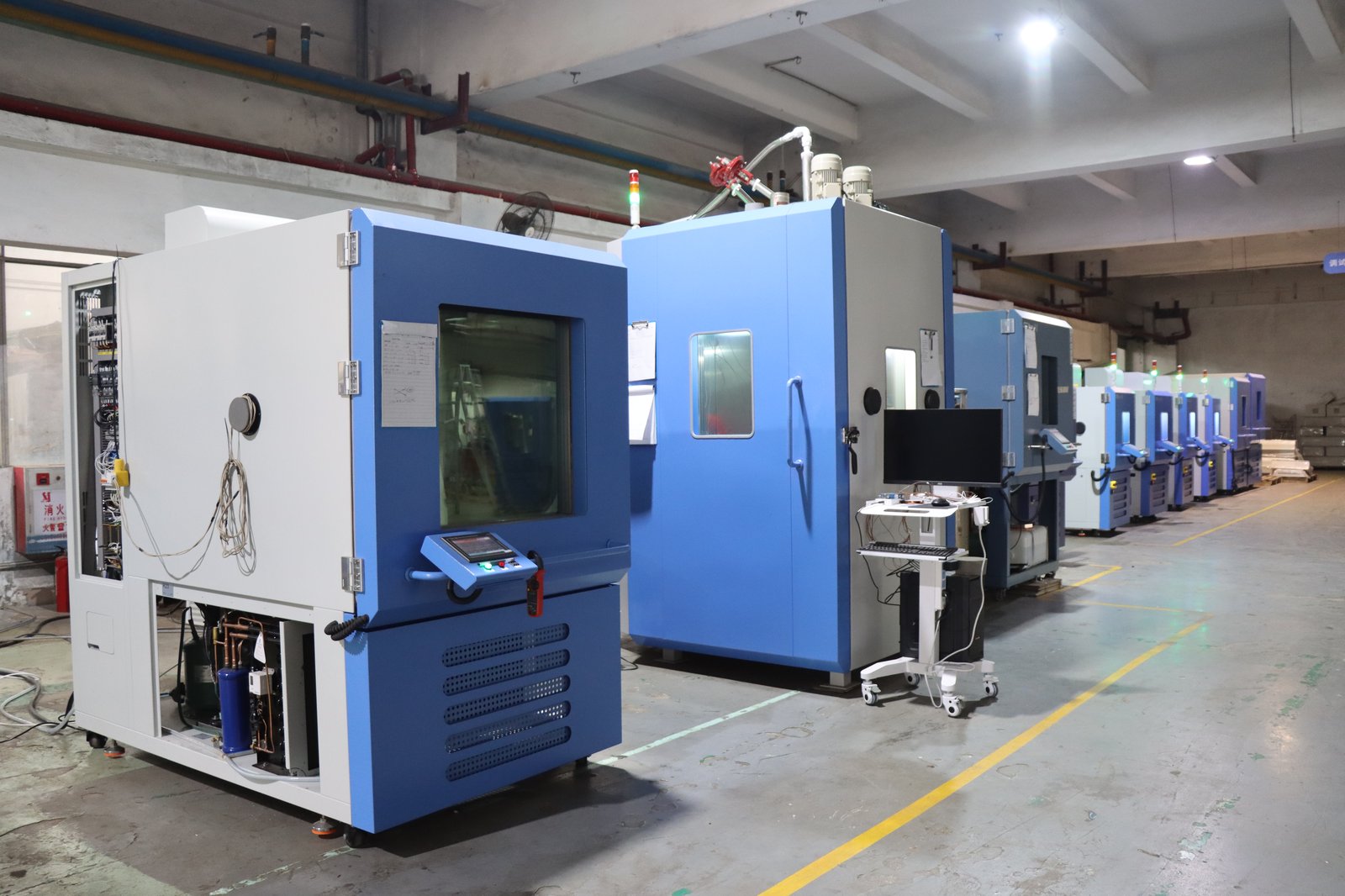 Environmental test chamber production at the Dongguan plant